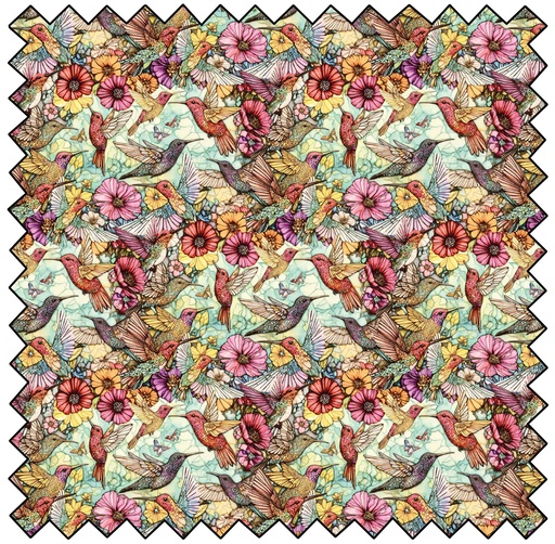 FLIGHT OF BEAUTY - Hummingbird Harmony - MULTI