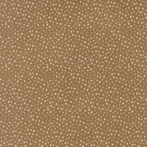[M26158-22] GINGERBREAD LANE - Flurry Dots - COCOA