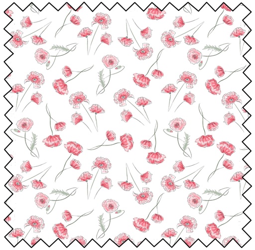 [MBF3765-10] Wild Flowers - Poppy Parade - PINK