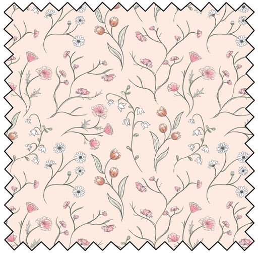 [MBF3765-07] Wild Flowers - Flower Trails - PINK