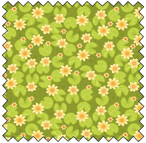 [MBF3762-03] Shimmering Waters - Amongst the Lillies - GREEN