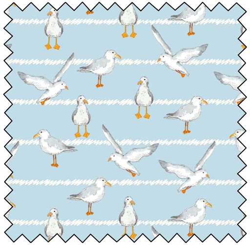 [MBF3760-03] Sundaes by the Sea - Hungry Seagulls - BLUE