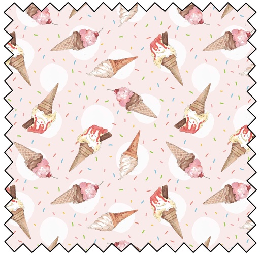 [MBF3760-02] Sundaes by the Sea - Ice Cream Cones - PINK