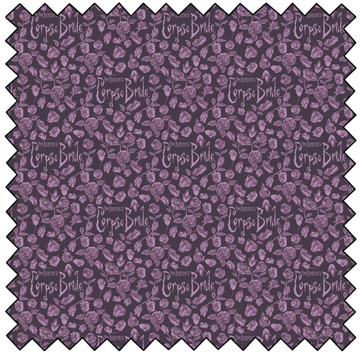 [CF23290106-02] Corpse Bride - Roses & Title - PURPLE