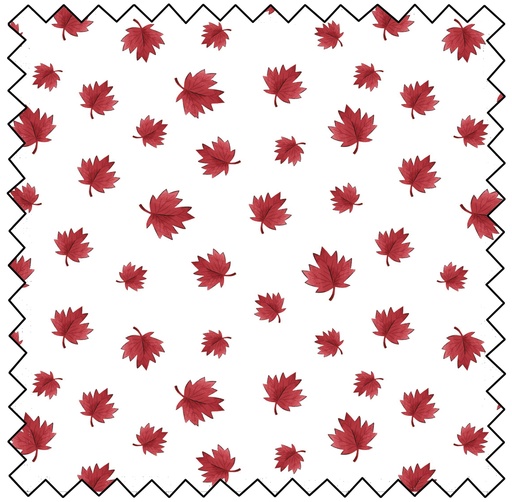 [CF36250103-01] OH CANADA - Maple Leaves - WHITE