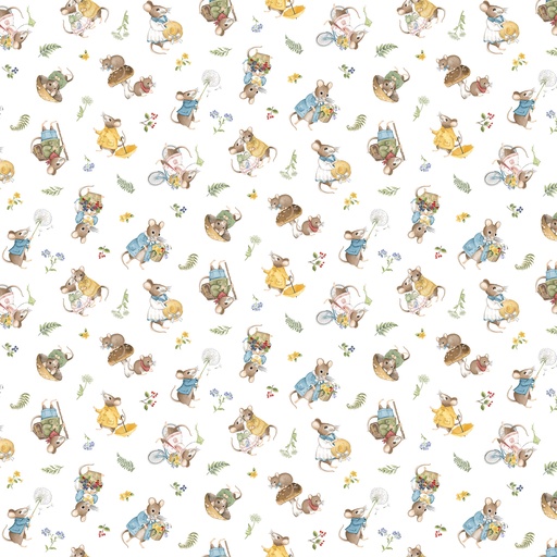 [NDP29007-10] Country Mouse - Toss - WHITE/MULTI