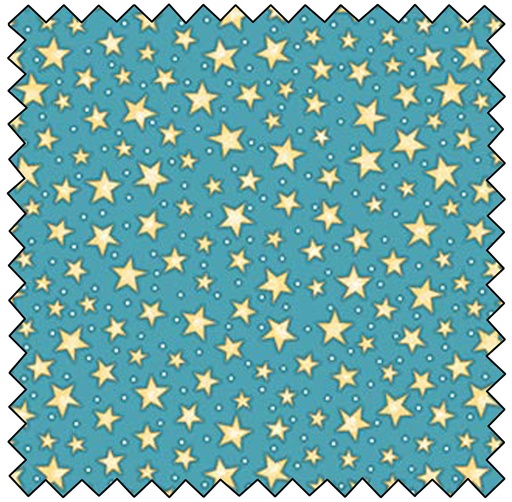 Night Owl Flannel Starry NIght - TEAL